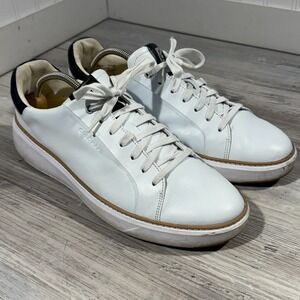 Mens Cole Haan Grand Pro Topspin White Leather Casual Shoes Sneakers Size 11.5 M